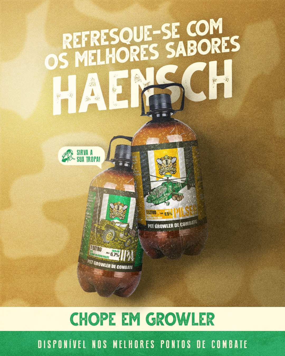 Chope Haensch em growler de 1 litro